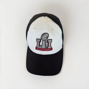 Super Bowl LI NFL New Era Cap Hat Black White One Size Embroidered Logo, NWOT